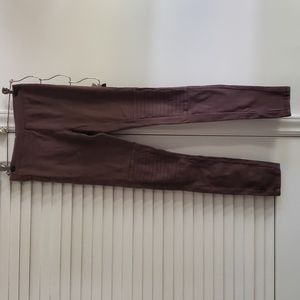 Beulah Thick Leggings Mauve (Brown/Purple Color) SZ S/M , 97% Cotton 3% Spandex